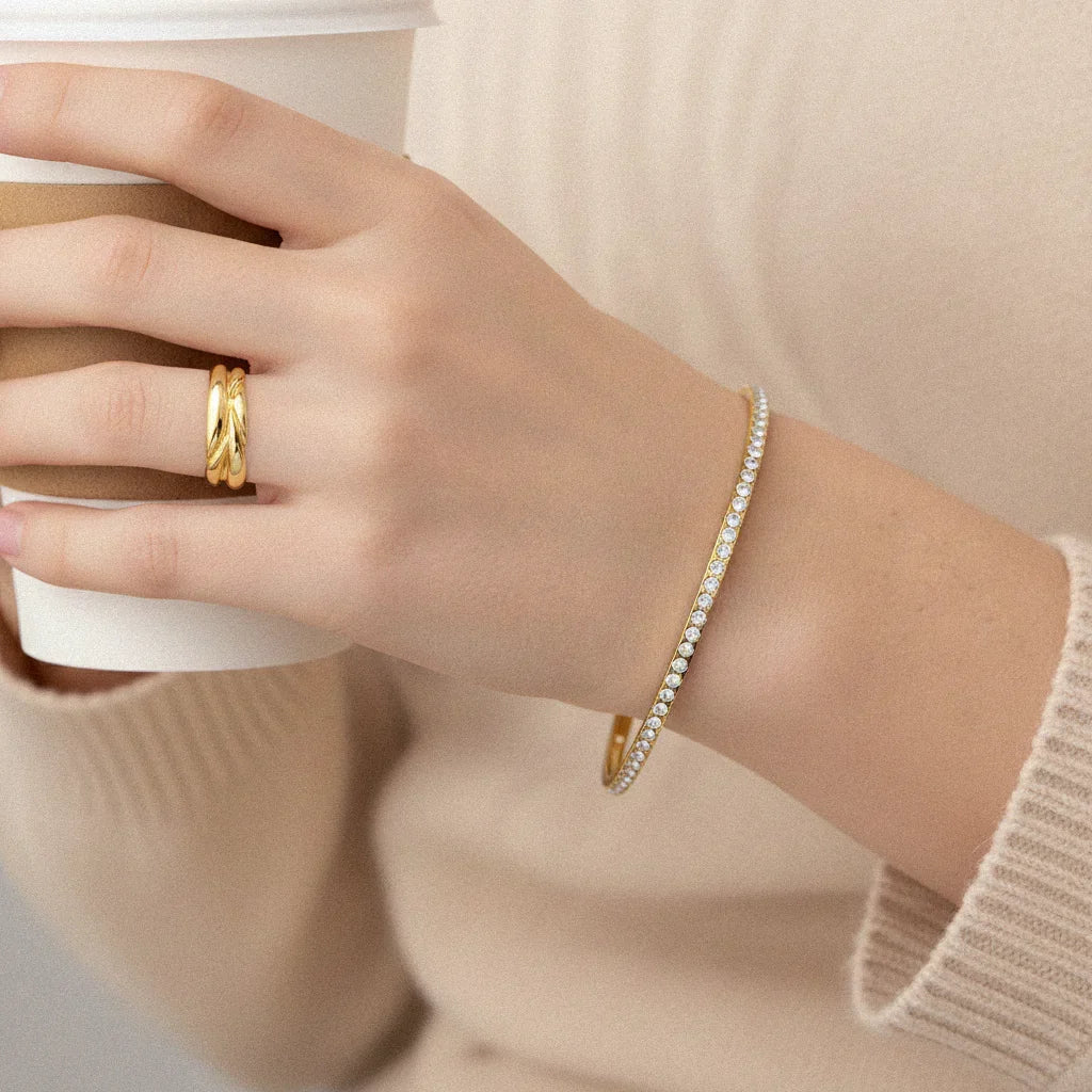 Bracelet Jonc Diamant Kalista