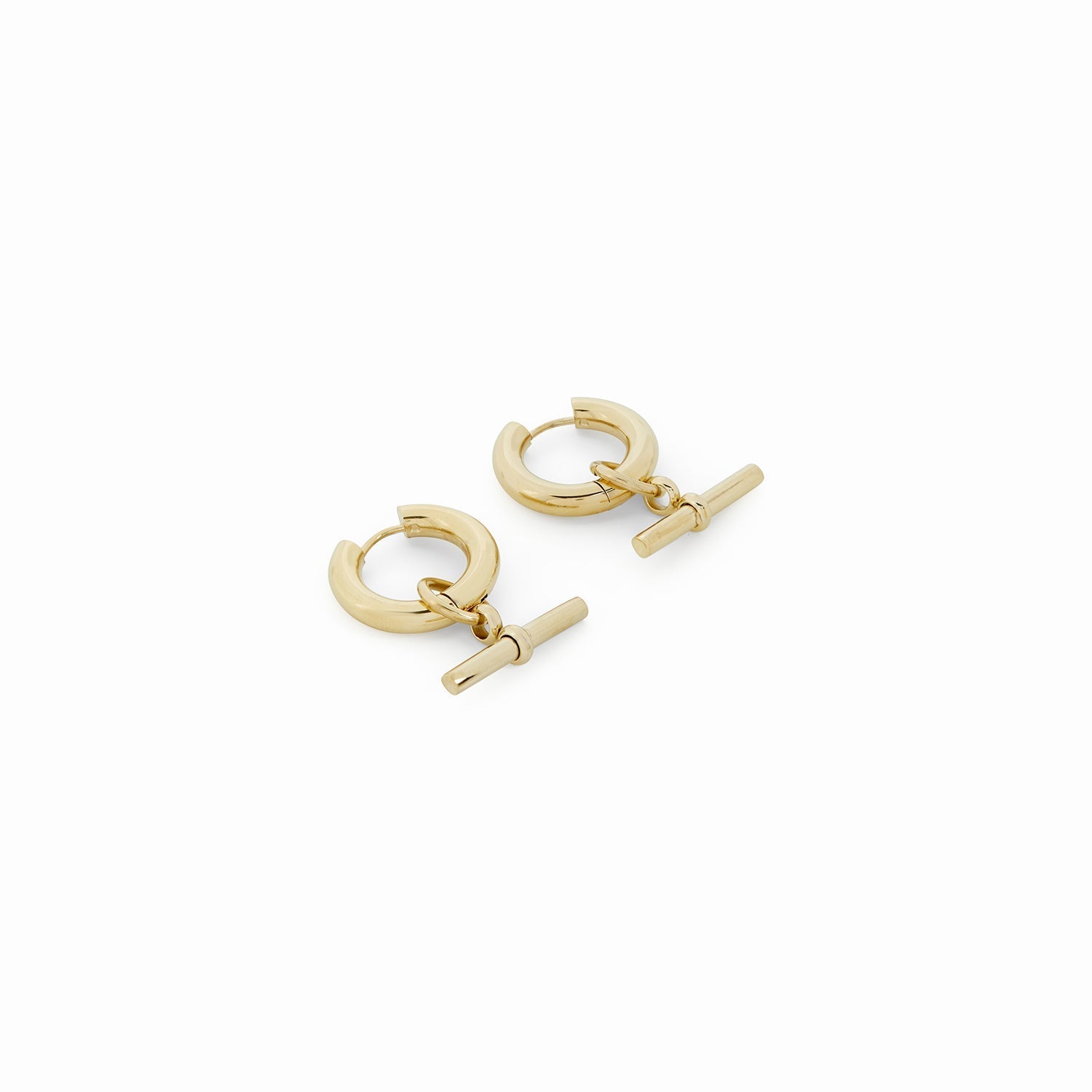 T-Bar Hoop Earrings