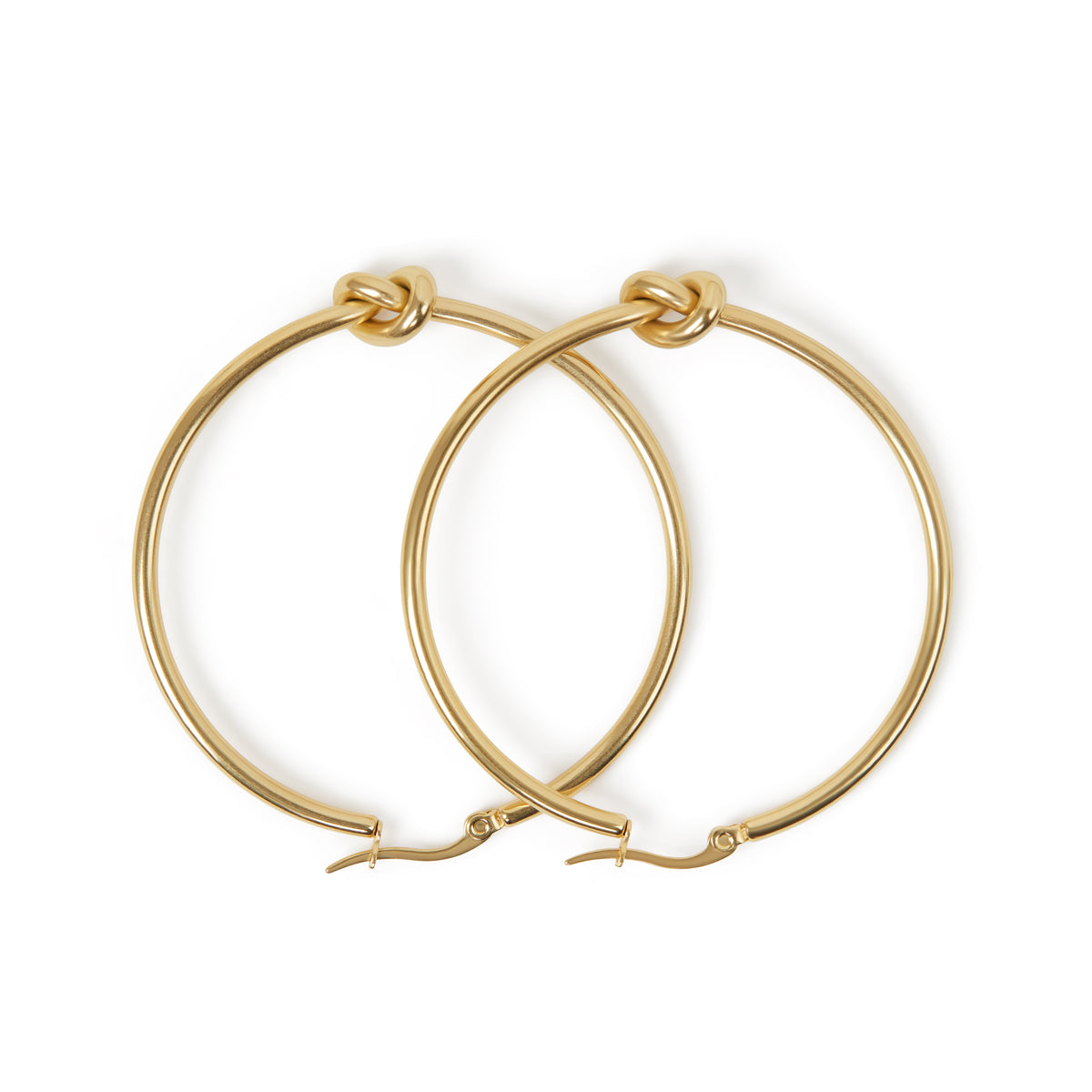 Knotted Hoop Earrings