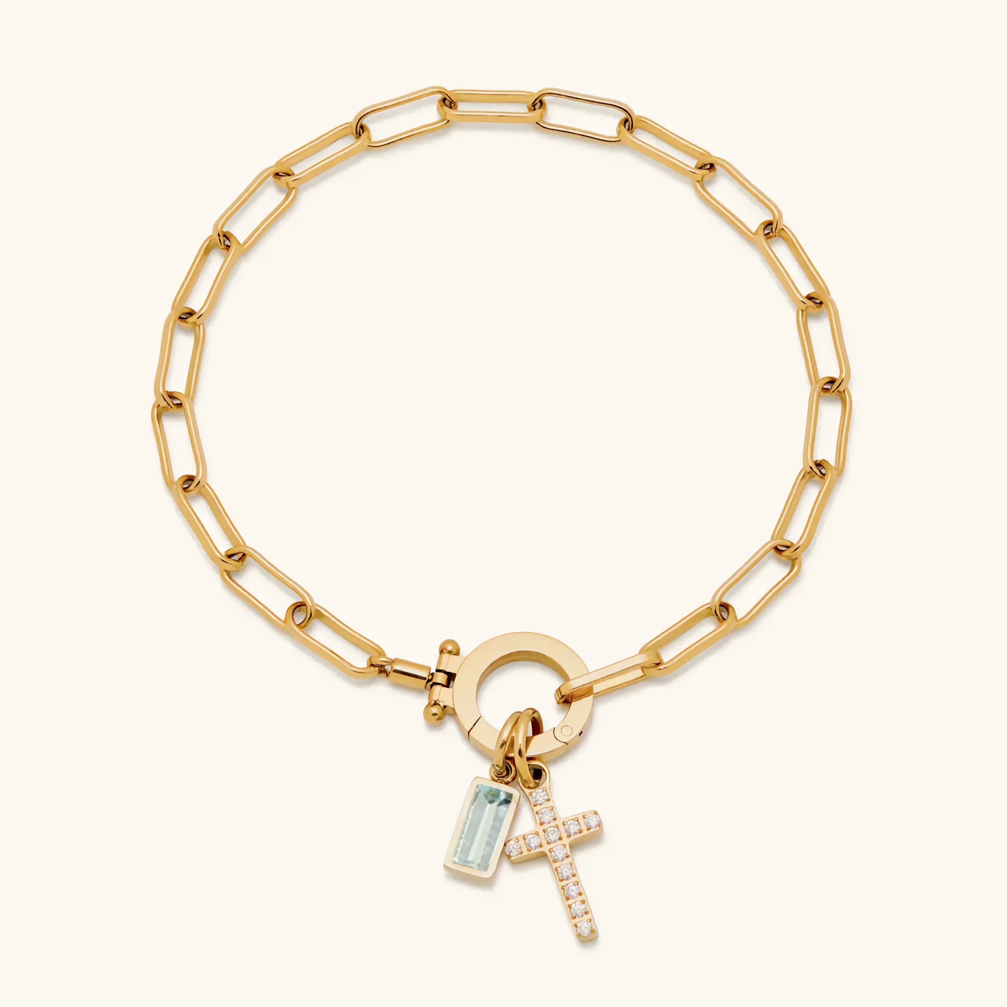 Bracelet Croix Pierre de Naissance Annabella