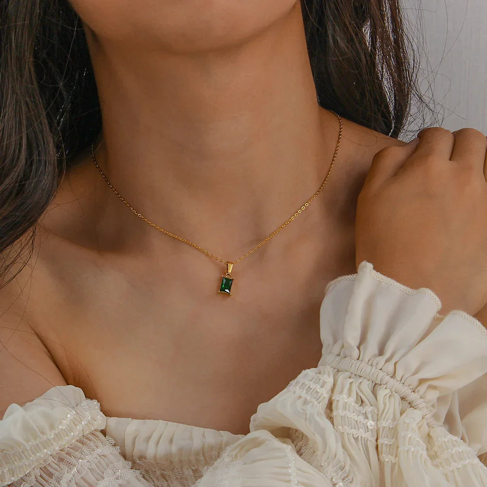 Collier Vert Emi
