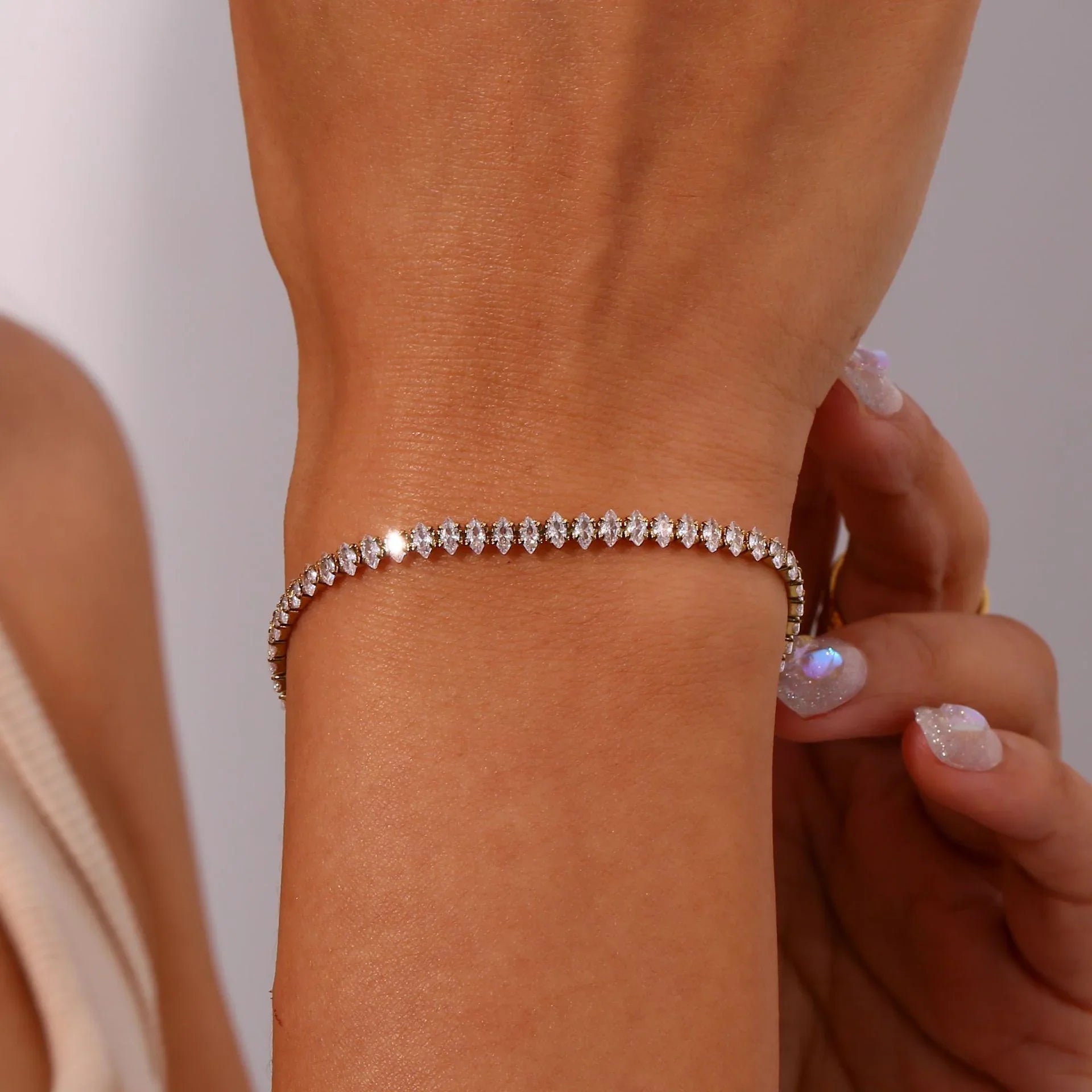 Bracelet Tennis Diamant Wisteria