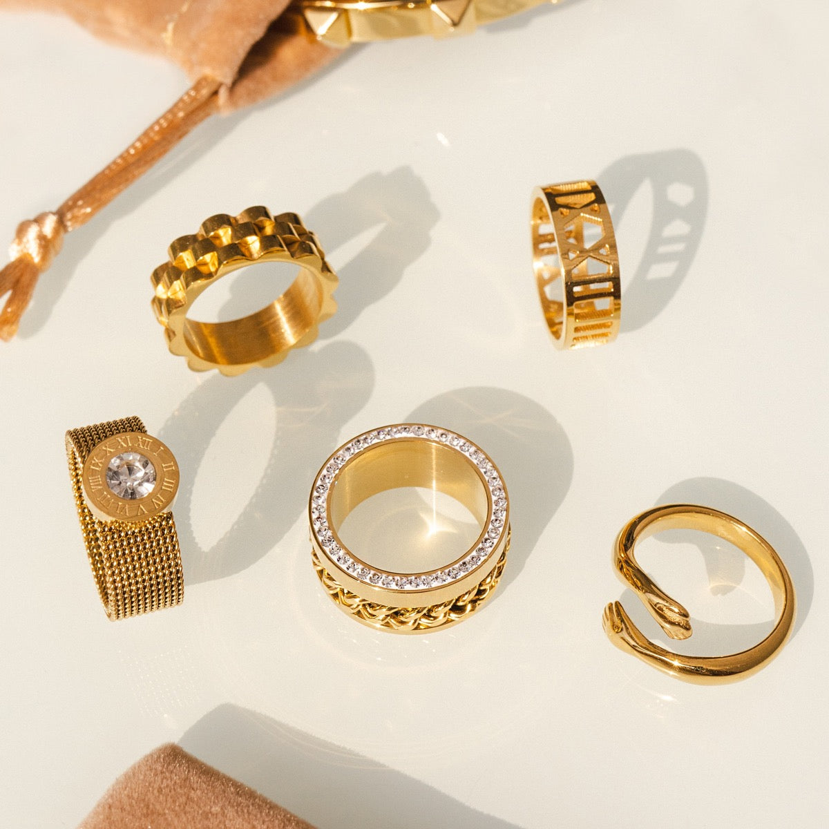 Cuban Stone Layered Ring