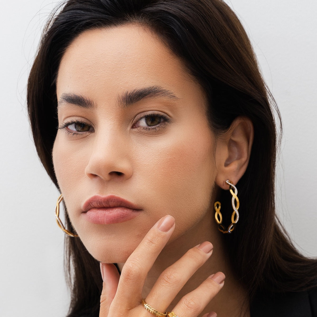 Amelia Interlace Hoop Earrings
