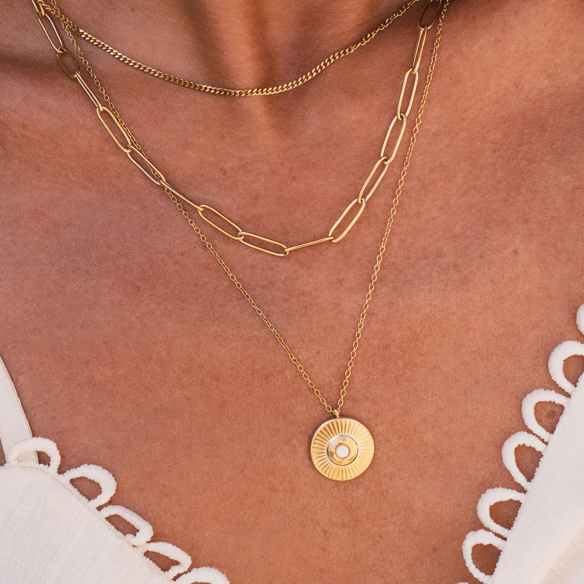 Cleopatra Triple Layered Necklace