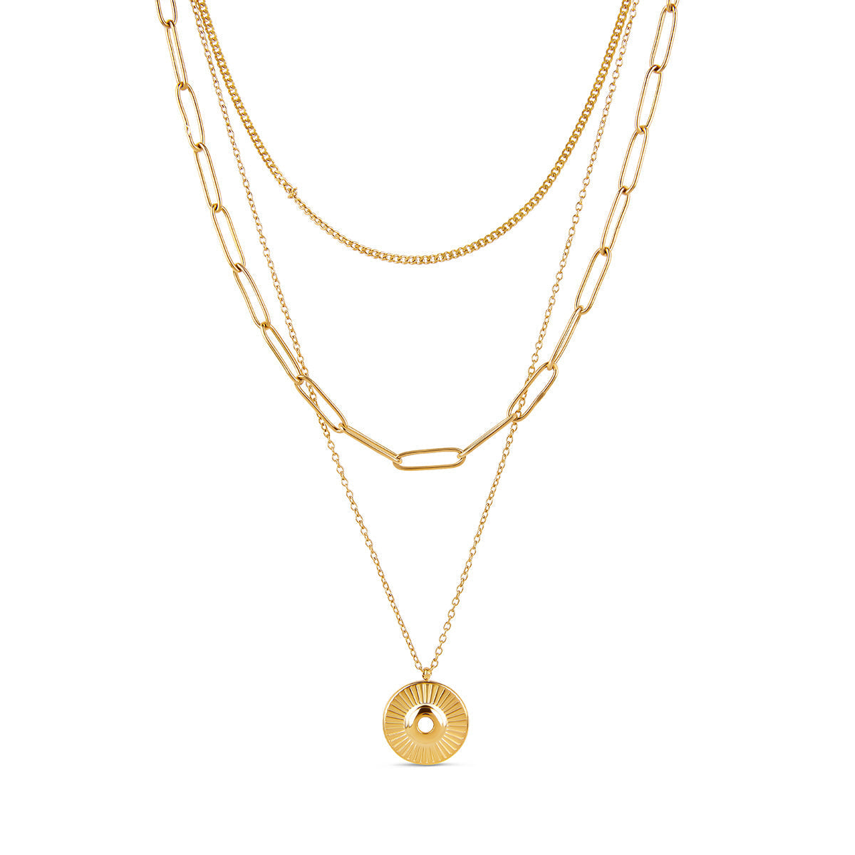 Cleopatra Triple Layered Necklace