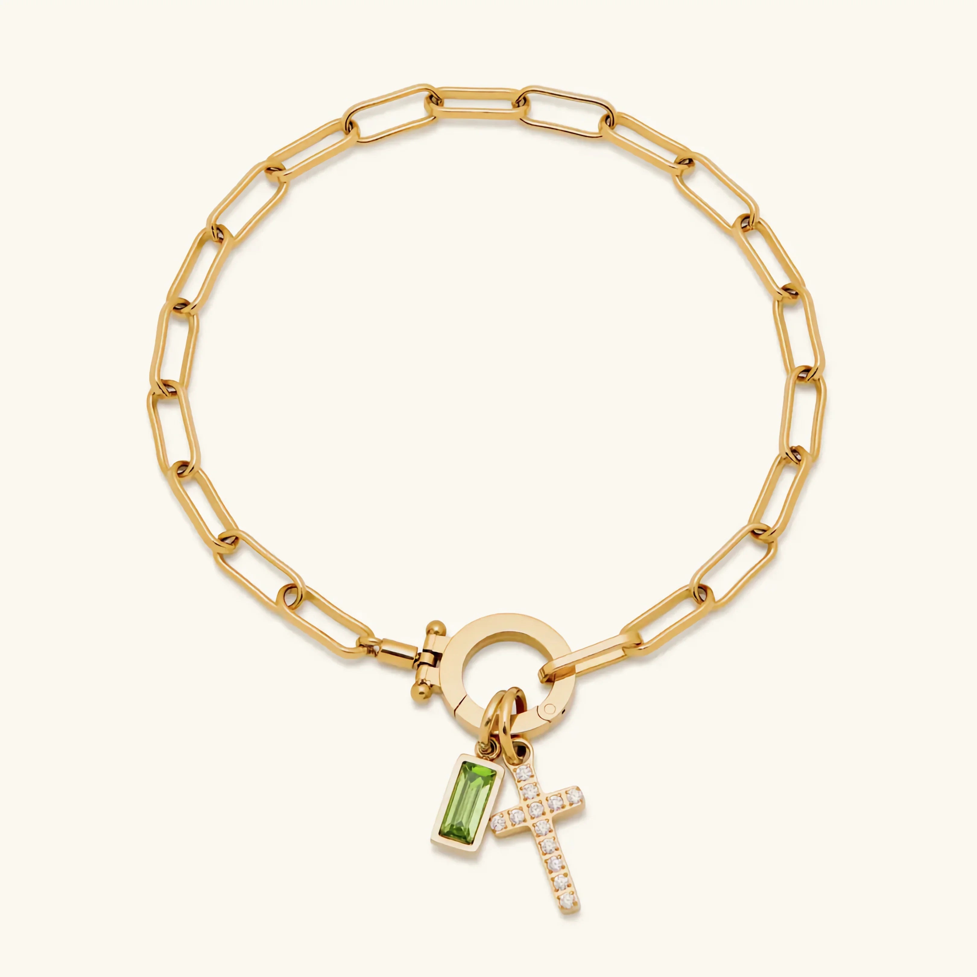 Bracelet Croix Pierre de Naissance Annabella