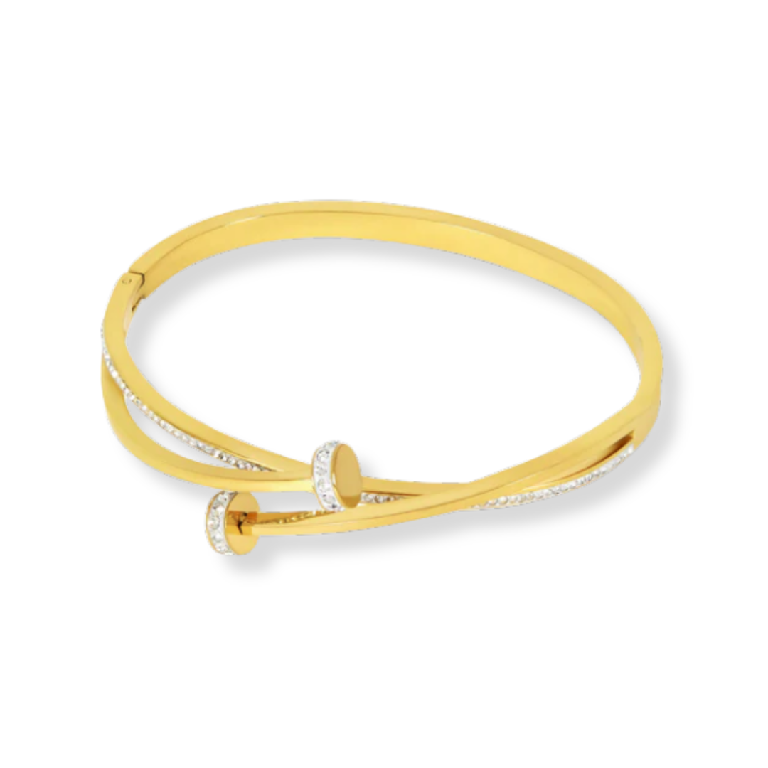 Bracelet clou avec pierre