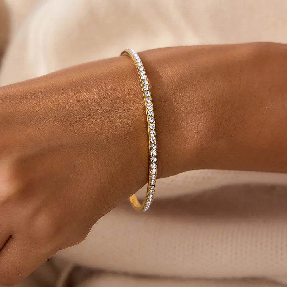 Bracelet Jonc Diamant Kalista