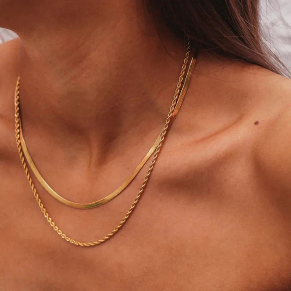 Hailey Layered Chain Necklace