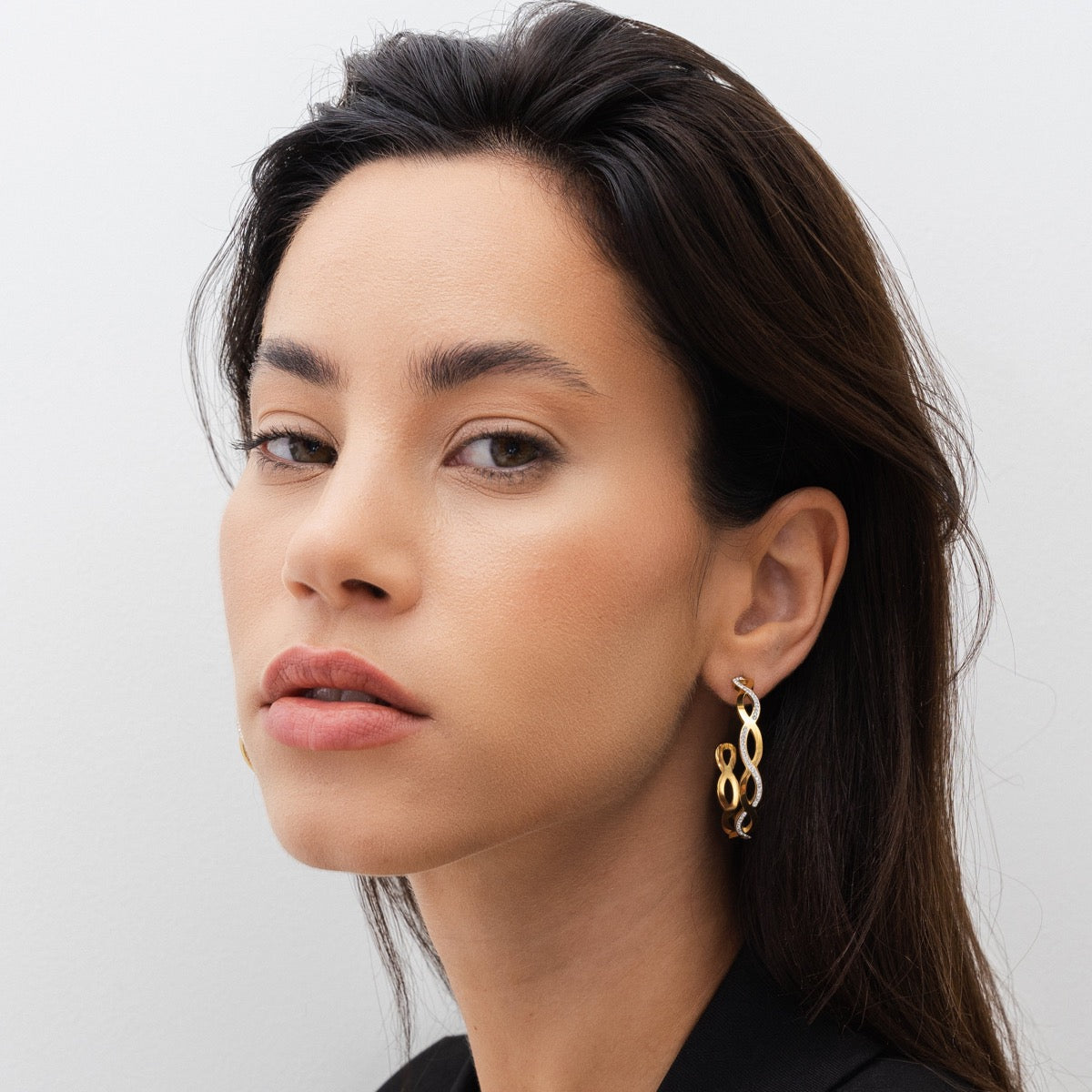 Amelia Interlace Hoop Earrings