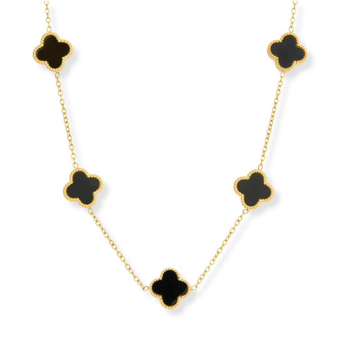 Collier Trèfle Noir