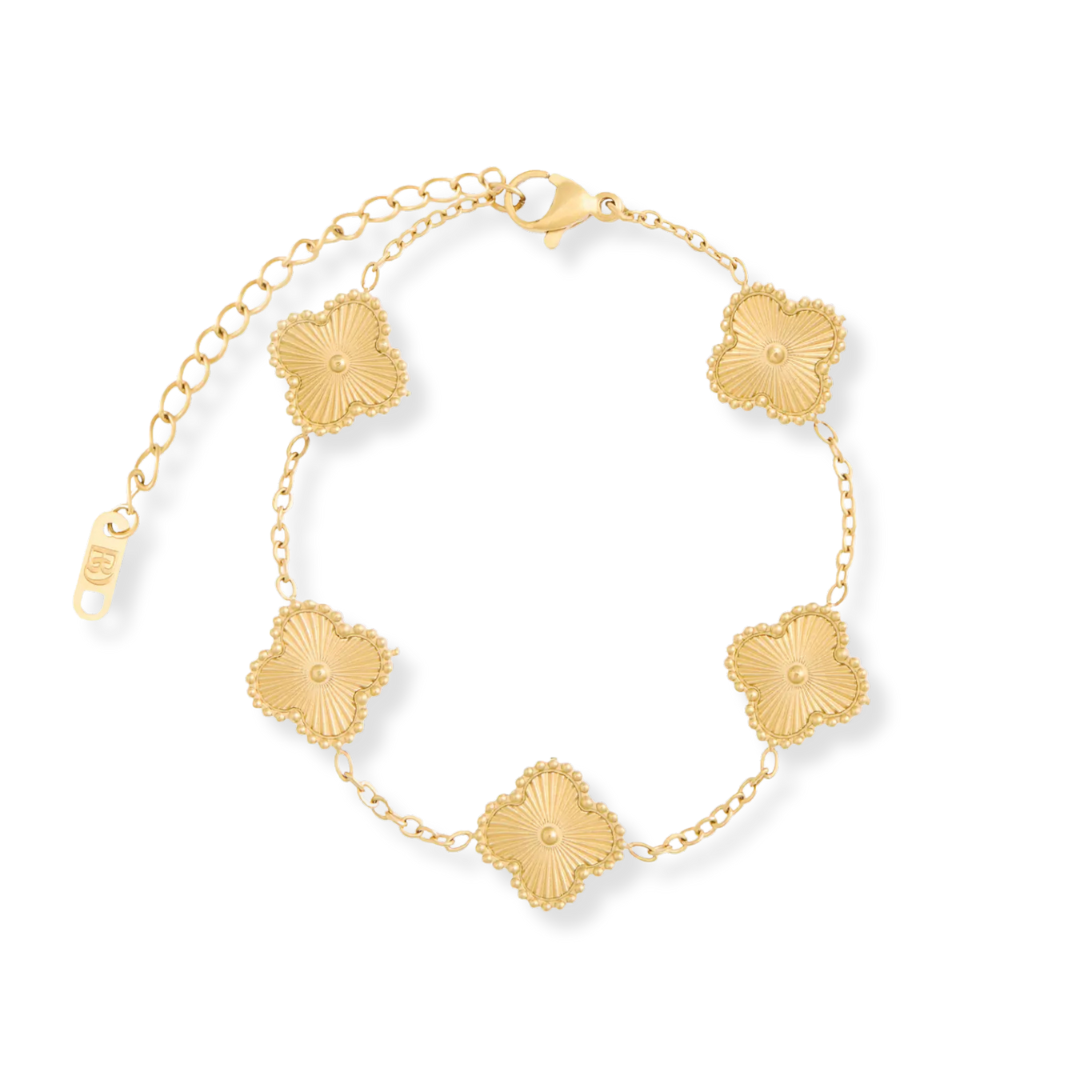 Bracelet Trèfle Doré Élise